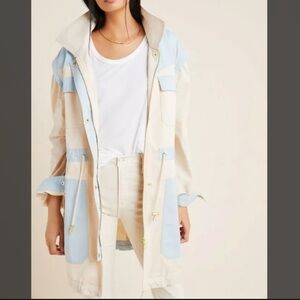 NWT Anthropologie Colorblocked Anorka Jacket
